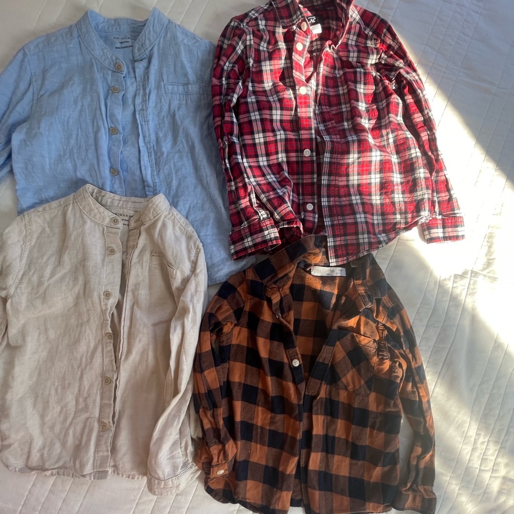 4 shirt for boys . Different brands.